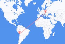 Flyg från Arica, Chile till Budapest, Ungern