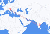 Flights from Tirupati, India to Ancona, Italy
