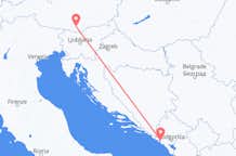 Flyrejser fra Klagenfurt, Østrig til Tivat, Montenegro
