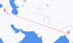 Flyrejser fra Kalay, Myanmar (Burma) til Van, Tyrkiet