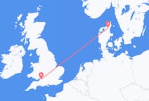 Flyreiser fra Bristol, England til Aalborg, Danmark