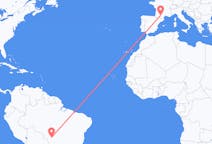 Flyrejser fra Cuiabá, Brasilien til Toulouse, Frankrig