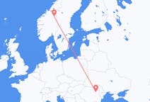 Flights from Røros, Norway to Bacău, Romania