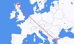 Flyreiser fra Inverness, Skottland til Mytilene, Hellas