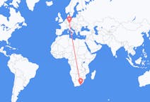 Flyreiser fra Øst-London, Sør-Afrika til Nürnberg, Tyskland