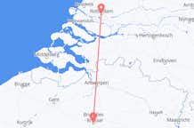 Vluchten van Rotterdam, Nederland naar Brussel, België