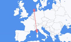 Flyg från Ajaccio, Frankrike till Groningen, Nederländerna