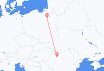 Flights from Szymany, Szczytno County in Poland to Cluj-Napoca in Romania