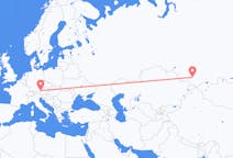 Fly fra Gorno-Altaysk til Salzburg