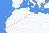 Flyrejser fra Dakar til Izmir