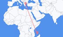 Flyreiser fra Mamoudzou, Frankrike til Athen, Hellas