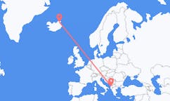 เที่ยวบิน จาก ธอร์ชอฟน์, ไอซ์แลนด์ ไปยัง ติรานา, แอลเบเนีย