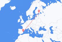 Flyg från Villmanstrand, Finland till Valencia, Spanien