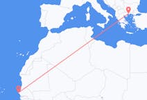 Flyreiser fra Dakar, til Kavala Prefecture