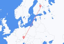 Flyreiser fra Salzburg, Østerrike til Kuopio, Finland
