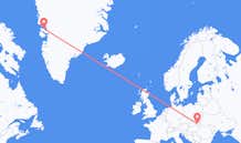 Flyg från Qaarsut, Grönland till Kosice, Slovakien