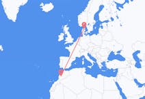 Flyrejser fra Marrakech, Marokko til Aalborg, Danmark