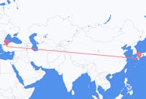 Flyreiser fra Miyazaki, Japan til Kutahya, Tyrkia