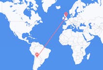 Flights from Tarija, Bolivia to Durham, England, the United Kingdom