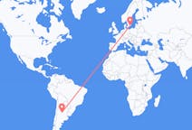 Flyreiser fra Córdoba, Argentina til Karlskrona, Sverige