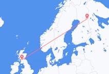 Flights from Kuusamo to Glasgow