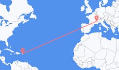 Flights from San Juan, the United States to Grenoble, France