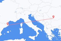 ルーマニアのクラヨバから、スペインのジローナまでのフライト