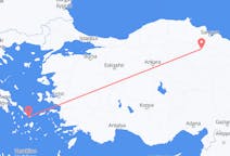 Fly fra Mykonos til Amasya