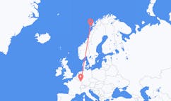 Flights from Leknes, Norway to Saarbrücken, Germany