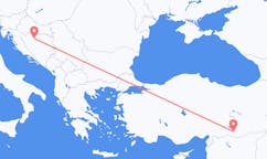 ボスニア・ヘルツェゴビナのバニャ・ルカから、トルコのシャンルウルファまでのフライト