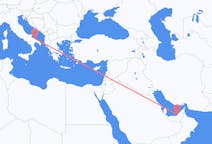 Flights from Abu Dhabi, United Arab Emirates to Bari, Italy