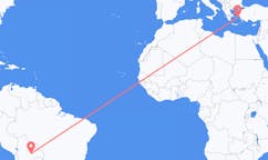 Flyrejser fra Santa Cruz, Bolivia til Ikaria, Grækenland