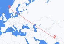 Flights from Kathmandu to Ålesund