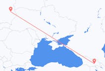 Vluchten van Tbilisi, Georgië naar Lublin, Polen