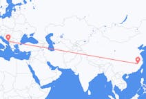 중국 상라오에서 출발해 몬테네그로 티바트에게(으)로 가는 항공편