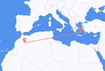 Fly fra Errachidia til Santorini