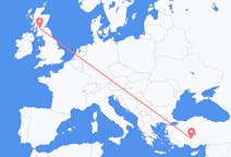 Flyreiser fra Glasgow, Skottland, til Konya, Skottland