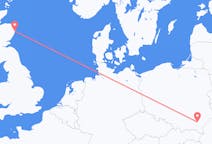 Flyg från Rzeszów, Polen till Aberdeen, Skottland