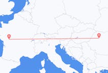 Flug frá Cluj Napoca, Rúmeníu til Poitiers, Frakklandi