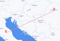 Flyrejser fra Cluj Napoca, Rumænien til Perugia, Italien