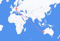 澳大利亚出发地 伯斯飞往澳大利亚目的地 卢布尔雅那的航班