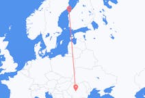 Flug frá Sibiu, Rúmeníu til Vasa, Finnlandi
