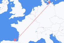 Vluchten van Rostock, Duitsland naar Bilbao, Spanje