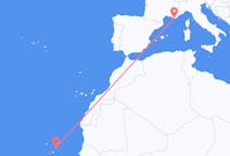 Flyg från Boa Vista (kommun i Brasilien, Roraima, lat 3,19, long -60,61) till Toulon