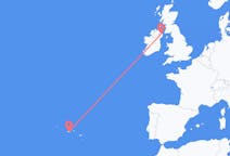 Flights from Pico Island, Portugal to Belfast, the United Kingdom