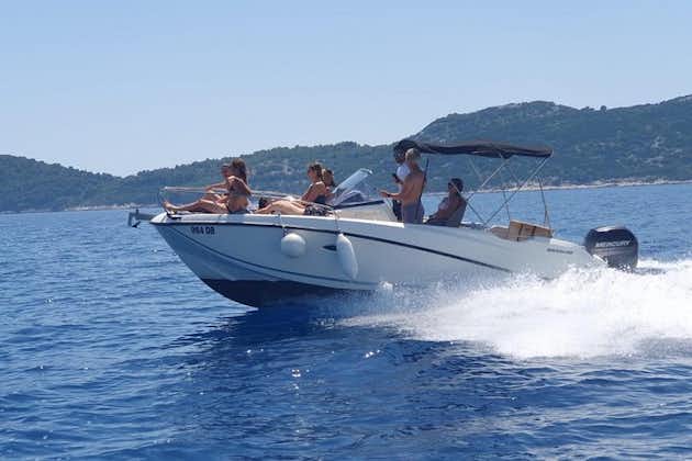 Full-Day Elafiti Islands Private Speed Boat Tour av Quicksilver 675