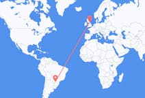 Flights from Foz do Iguaçu, Brazil to Durham, England, the United Kingdom