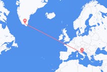 出发地 意大利佩斯卡拉目的地 格陵兰纳萨尔苏克的航班