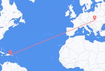 Flyreiser fra Punta Cana, den dominikanske republikk til Kosice, Slovakia