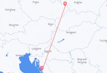 捷克出发地 俄斯特拉发飞往捷克目的地 扎達爾的航班